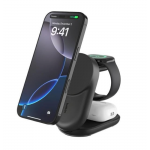 Belkin UltraCharge 25w Inductive Qi2 3-in-1 MagSafe Adjustable Charger with Stand Magnetic Charger, EU - ΜΑΥΡΟ - WIZ037kqBK