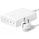 BELKIN 200W USB-C GAN CHARGER  4-θυρες  με 1.5Μ. καλώδιο - ΛΕΥΚΟ - WCH015VFWH