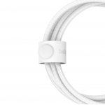 Belkin 2-σε-1 USB-C & Lightning Braided Καλώδιο γρήγορης φόρτισης για Apple iPhone, iPad, Samsung - ΛΕΥΚΟ - CAC003hq1.5MWH