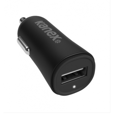 Kanex Φορτιστής Αυτοκινήτου USB V2 2.4 Amp Μαύρος - KCLA1PT24V2BK