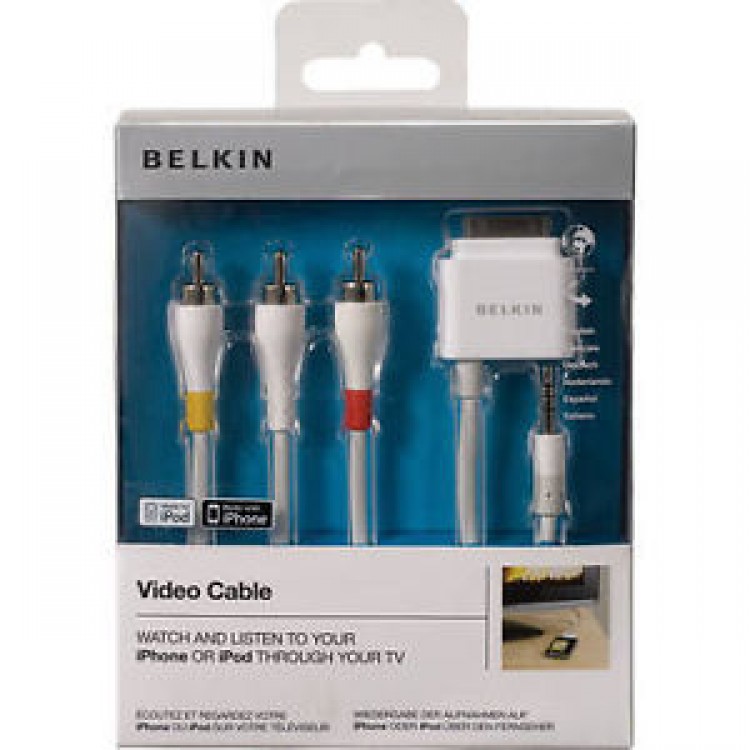Belkin Multi-purpose iPod iPhone AV Cable - F8Z361EA06