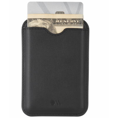 Case-mate LEATHER MagSafe Card Holder, universal - BLACK - CM046312