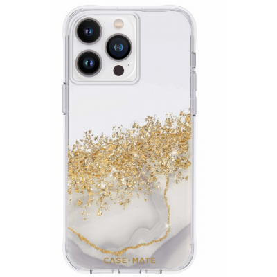 Θήκη Case-Mate Karat Marble για Apple iPhone 14 PRO MAX 6.7 - ΔΙΑΦΑΝΟ ΧΡΥΣΟ  - CM049292