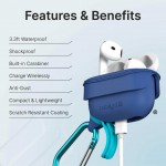 Θήκη Catalyst Waterproof με Carabiner μπρελόκ για Apple AirPods 4 (4th Generation)  - ΜΠΛΕ - CA-CATAPD4BLU