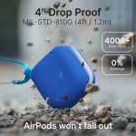 Θήκη Catalyst Waterproof με Carabiner μπρελόκ για Apple AirPods 4 (4th Generation)  - ΜΠΛΕ - CA-CATAPD4BLU