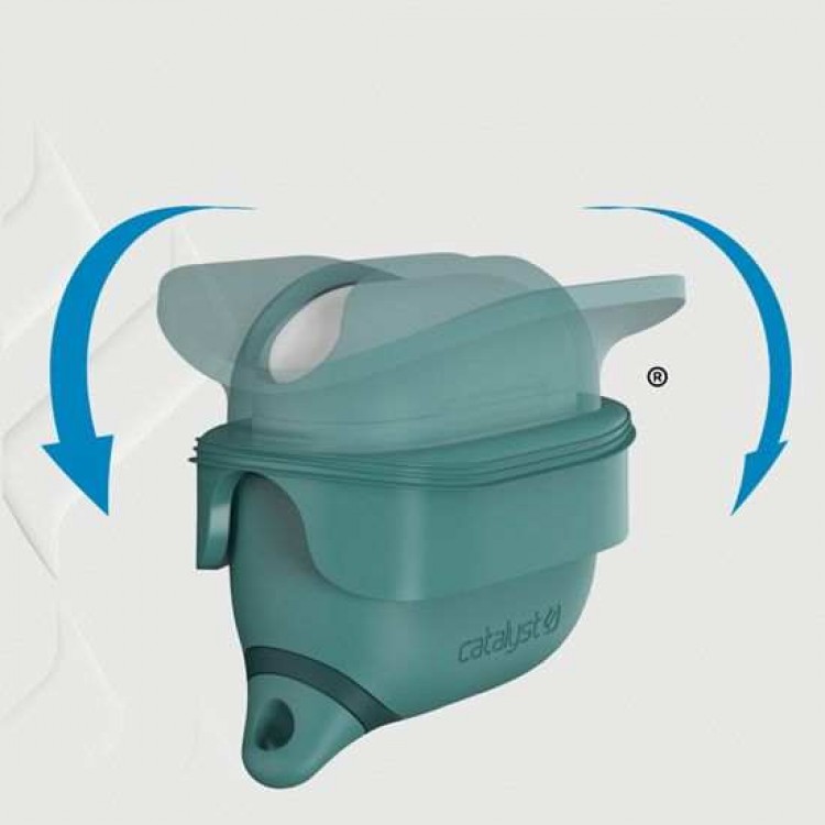 Θήκη Catalyst Waterproof με Carabiner μπρελόκ για Apple AirPods 4 (4th Generation)  - ΤΙΡΚΟΥΑΖ ΠΡΑΣΙΝΟ - CA-CATAPD4GRN