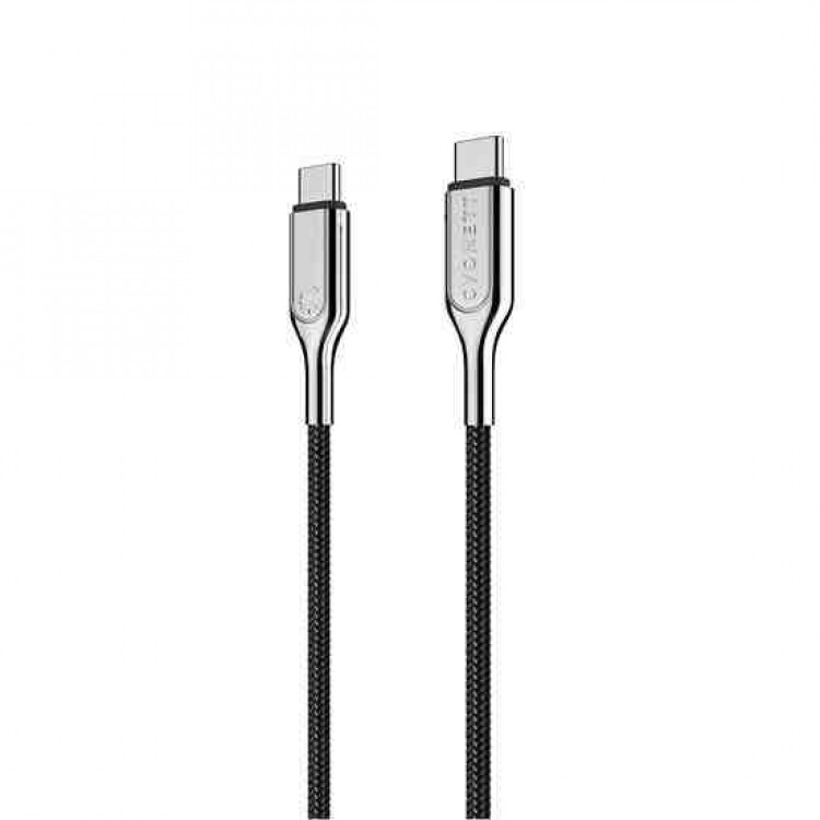 Cygnett καλώδιο 5A/100W DuPont® Kevlar® aramid fiber Armoured 2.0 USB-C σε USB-C, 3.0M - ΜΑΥΡΟ - CY-CY3742PCTYC 