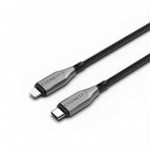 Cygnett καλώδιο 30W DuPont® Kevlar® aramid fiber Armoured Lightning σε USB-C 0.5μ. - Μαύρο - CY-CY4666PCCCL 