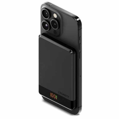 CYGNETT Μαγνητικό MAGSAFE PowerBank Battery MagSlim για smartphones 5.000mAh - Black - CY-CY5092PBCHE