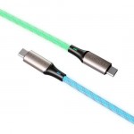 Cygnett Essentials καλώδιο USB-C σε USB-C Light Up Cable, 1.2Μ - MULTICOLOR - CY-CY5211PCTYC 