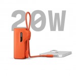 CYGNETT Thumboost Power Bank 5,000mAh + USB-C Καλώδιο Combo, 2XUSB-C - ΠΟΡΤΟΚΑΛΙ - CY-CY5358PBCHE 