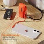 CYGNETT Thumboost Power Bank 5,000mAh + USB-C Καλώδιο Combo, 2XUSB-C - ΠΟΡΤΟΚΑΛΙ - CY-CY5358PBCHE 