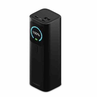 CYGNETT HighPWR 27.000mAh Laptop Power Bank (148W) με θήκη Case, Fast charge 3Χ συσκευών - ΜΑΥΡΟ - CY-CY5381PBCHE