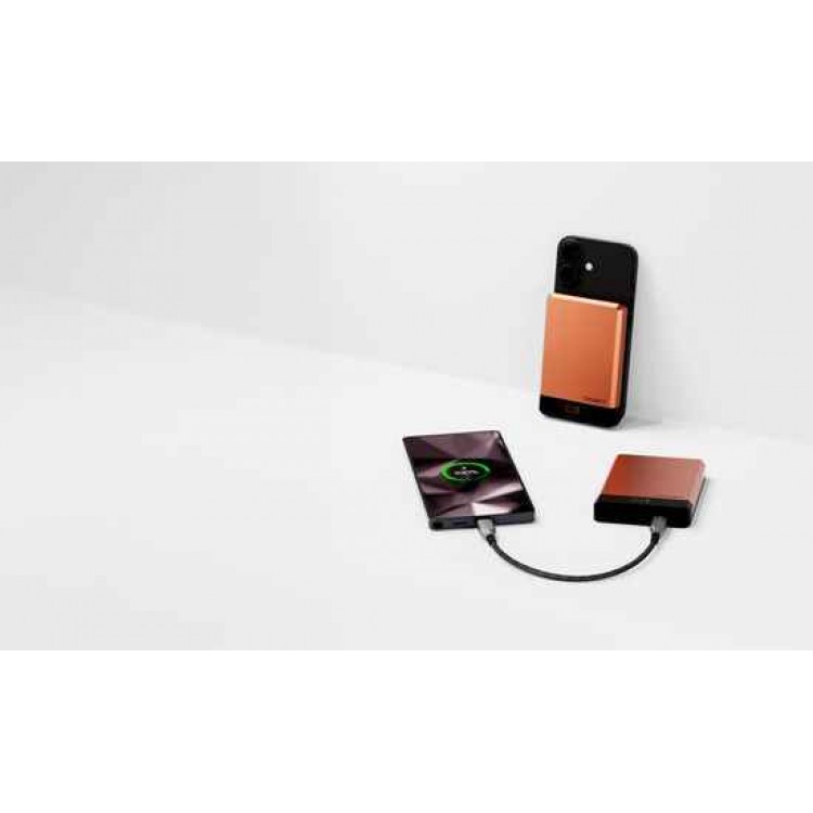 CYGNETT Μαγνητικό MAGSAFE PowerBank Battery MagSlim για smartphones 10.000mAh - Copper ORANGE - CY-CY5645PBCHE
