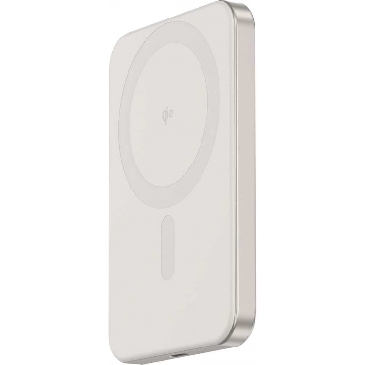 DECODED MAGSAFE Qi2 15W SLIM Magnetic MAGSAFE Ασυύρματης φόρτισης PowerBank 5.000 mAh (Qi2) - Titan - DE-D25MSPB5TM