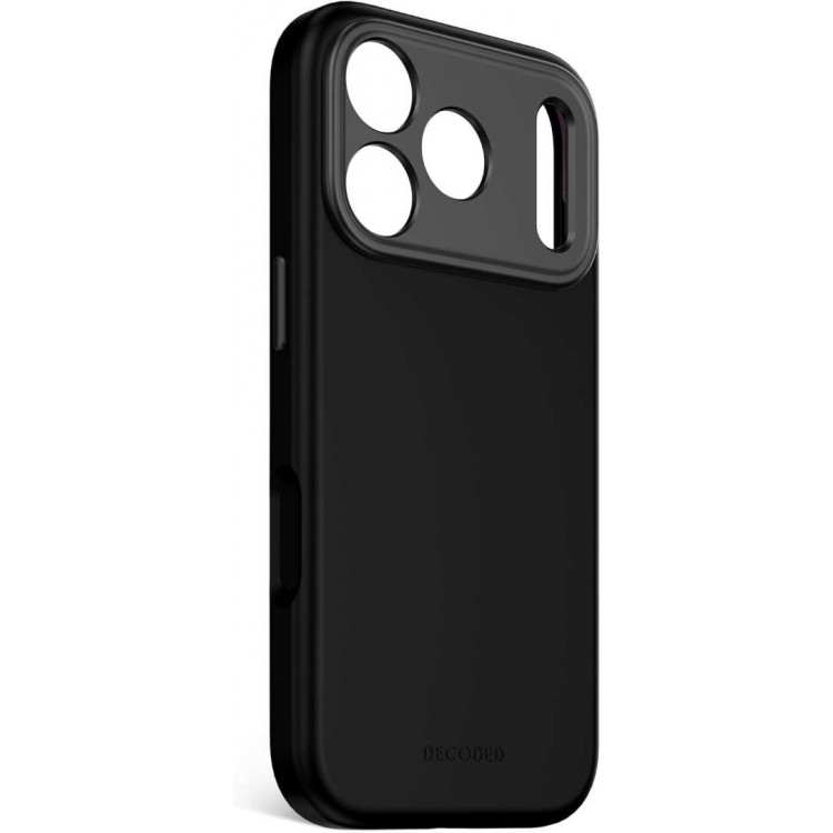 Θήκη Decoded Γνήσια MagSafe Antimicrobial ΣΙΛΙΚΟΝΗΣ για Apple iPhone 17 PRO 6.3 5G 2025 - Phantom ΜΑΥΡΟ - DE-D25IPO17PBCS9PK