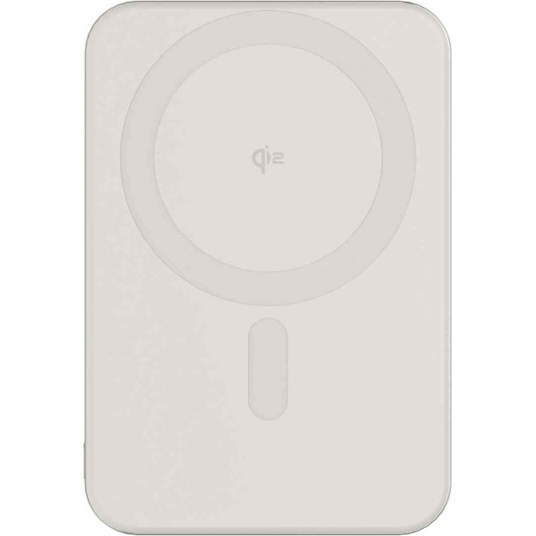 DECODED MAGSAFE Qi2 15W SLIM Magnetic MAGSAFE Ασυύρματης φόρτισης PowerBank 5.000 mAh (Qi2) - Titan - DE-D25MSPB5TM
