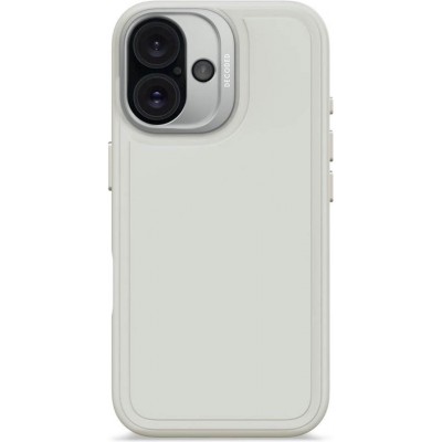 Θήκη Decoded Γνήσια MagSafe Antimicrobial ΣΙΛΙΚΟΝΗΣ Stacks για Apple iPhone 16 6.1 2024 - Stone Grey ΛΕΥΚΟ - DE-D25IPO16BCST9SY