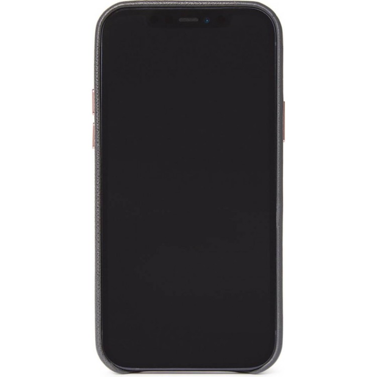 Θήκη Decoded Γνήσια Δερμάτινη Full Grain Aniline DUAL για Apple iPhone 12 MINI 6.4 - ΓΚΡΙ Anthracite - DE-D20IPO54BC5RA