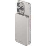 DECODED MAGSAFE Qi2 15W SLIM Magnetic MAGSAFE Ασυύρματης φόρτισης PowerBank 5.000 mAh (Qi2) - Titan - DE-D25MSPB5TM