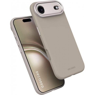 Θήκη Decoded Γνήσια MagSafe Antimicrobial ΣΙΛΙΚΟΝΗΣ για Apple iPhone 17 AIR 6.6 5G 2025 - Soft Taupe ΓΚΡΙ - DE-D25IPO17ABCS9SE