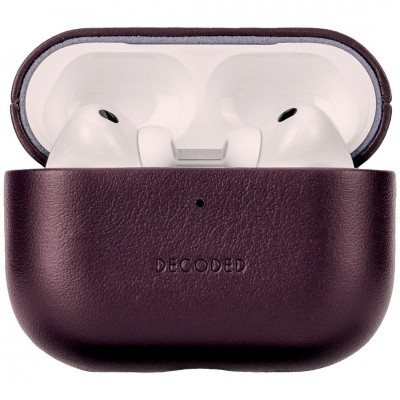 Θήκη Decoded Δερμάτινη AirCase για Apple AirPods PRO 3 - Dark Ruby ΚΟΚΚΙΝΟ - DE-D26APP3C2DY