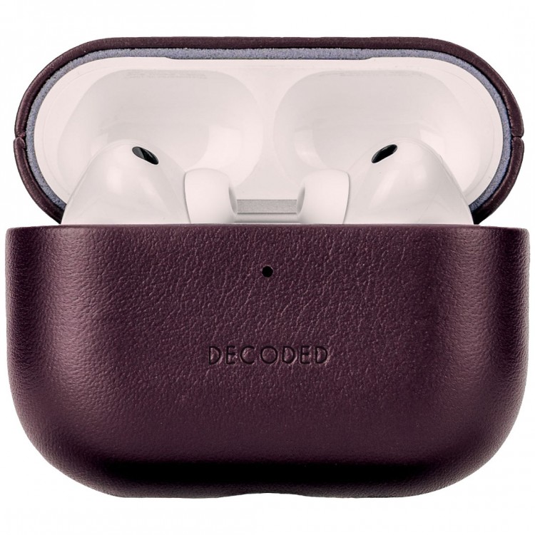 Θήκη Decoded Δερμάτινη AirCase για Apple AirPods PRO 3 - Dark Ruby ΚΟΚΚΙΝΟ - DE-D26APP3C2DY
