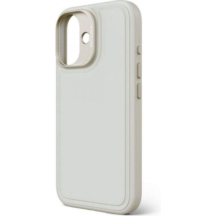 Θήκη Decoded Γνήσια MagSafe Antimicrobial ΣΙΛΙΚΟΝΗΣ Stacks για Apple iPhone 16 6.1 2024 - Stone Grey ΛΕΥΚΟ - DE-D25IPO16BCST9SY
