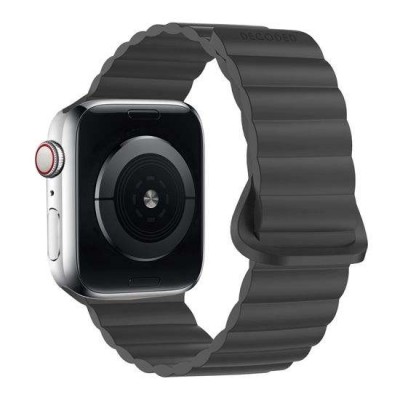 Decoded Silicone Strap ΜΑΓΝΗΤΙΚΟ Traction Lite για Apple Watch SERIES - 38mm-40mm-41mm - ΜΑΥΡΟ - D24AWS41TSL4SGE