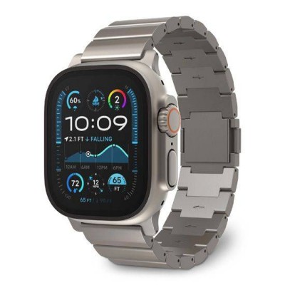 DECODED Titanium Traction BAND Μπρασελέ Μεταλλικό για Apple Watch SERIES - 42/44/45/46/49mm ULTRA 1/2 - Natural Titanium - DE-D25AWS49TTS1TM 
