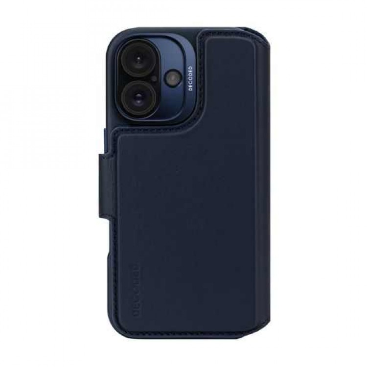Θήκη Decoded Γνήσια Δερμάτινη MagSafe πορτοφόλι Detachable Wallet για Apple iPhone 16 PRO 6.3 2024 - NAVΥ ΜΠΛΕ - D25IPO16PDW5NY