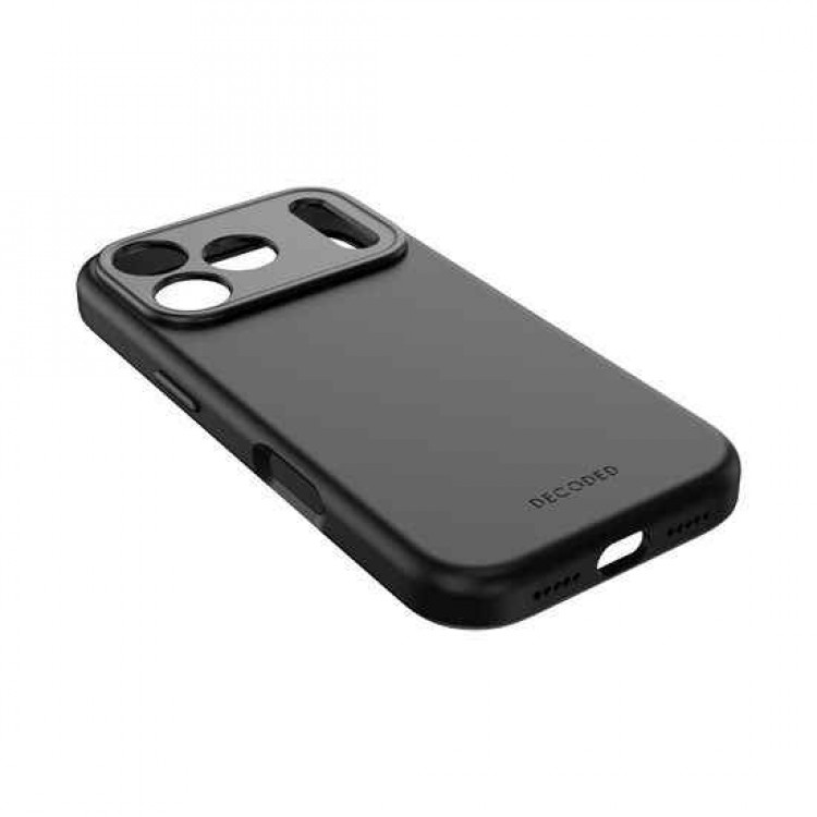 Θήκη Decoded Γνήσια MagSafe Antimicrobial ΣΙΛΙΚΟΝΗΣ για Apple iPhone 17 PRO 6.3 5G 2025 - Phantom ΜΑΥΡΟ - DE-D25IPO17PBCS9PK
