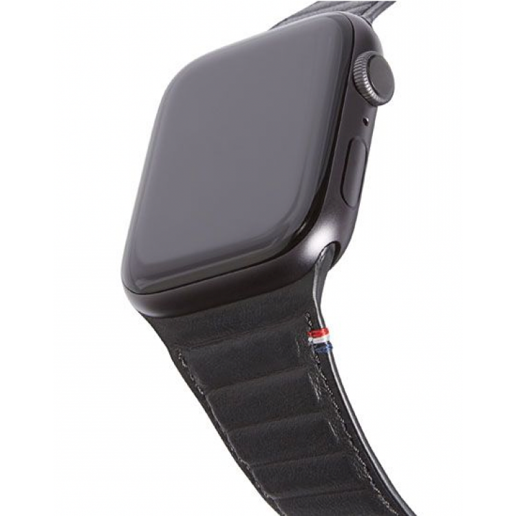 Decoded Δερμάτινο Strap ΜΑΓΝΗΤΙΚΟ Traction για Apple Watch SERIES - 42mm-44mm-45mm - ΜΑΥΡΟ - D9AWS44TS1BK