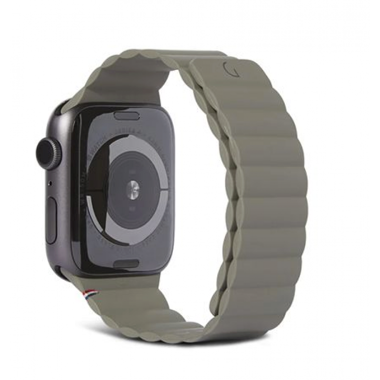 Decoded Silicone Strap ΜΑΓΝΗΤΙΚΟ Traction Lite για Apple Watch SERIES - 42mm-44mm-45mm - Olive ΛΑΔΙ ΠΡΑΣΙΝΟ - D22AWS44TSL3SOE