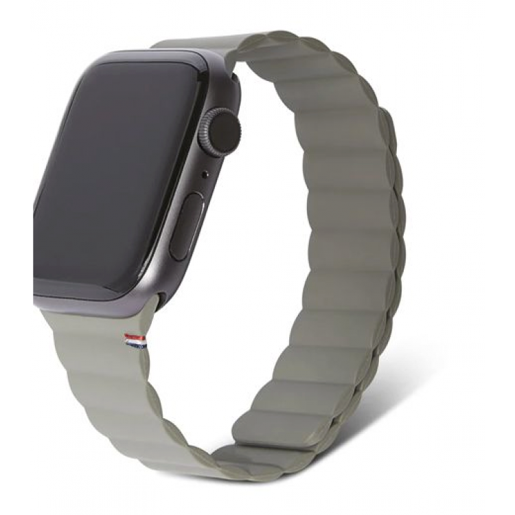 Decoded Silicone Strap ΜΑΓΝΗΤΙΚΟ Traction Lite για Apple Watch SERIES - 42mm-44mm-45mm - Olive ΛΑΔΙ ΠΡΑΣΙΝΟ - D22AWS44TSL3SOE