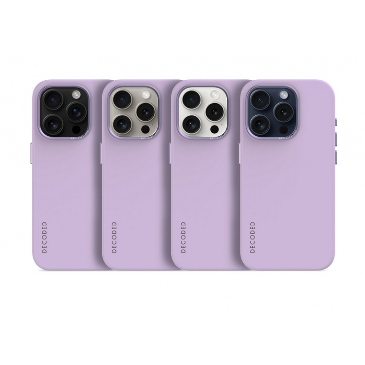 Θήκη Decoded Γνήσια MagSafe Antimicrobial ΣΙΛΙΚΟΝΗΣ για Apple iPhone 15 PRO ΜΑΧ 6.7 2023 - Lavender ΜΩΒ - DE-D24IPO15PMBCS9DR