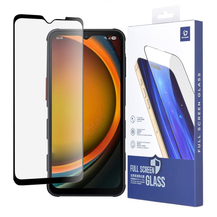 DUX DUCIS Γυαλί προστασίας 0.33mm Full Glue Anti-Scratch για Samsung Galaxy Xcover 7 Pro - ΜΑΥΡΟ