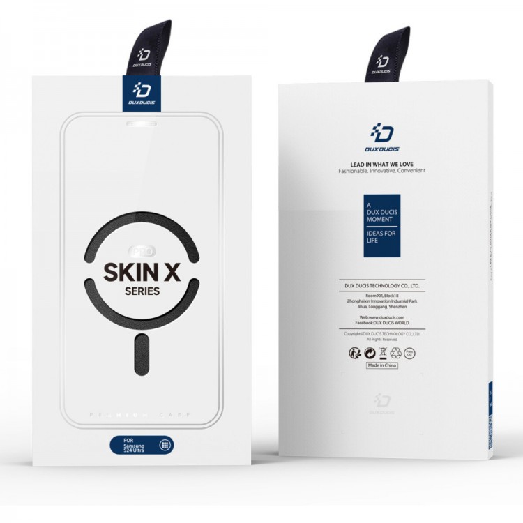 Θήκη DUX DUCIS Skin X Pro MagSafe Πορτοφόλι με βάση για Samsung Galaxy S24 Ultra 5G - ΜΑΥΡΟ - DDS1968