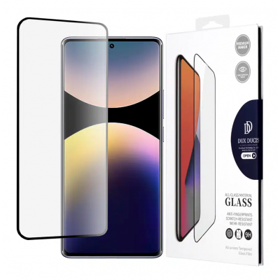 DUX DUCIS Γυαλί προστασίας 0.33mm Full Glue Anti-Scratch για Xiaomi Redmi Note 14 Pro 5G / Note 14 Pro+ 5G - ΜΑΥΡΟ