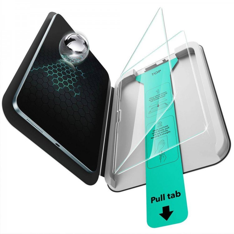 ESR ΓΥΑΛΙ ΠΡΟΣΤΑΣΙΑΣ ΟΘΟΝΗΣ ULTRAFIT με Applicator κιτ τοποθέτησης για APPLE IPAD AIR 13” series 1/2 (2024-2025) - 2 ΤΕΜ. - ΔΙΑΦΑΝΟ