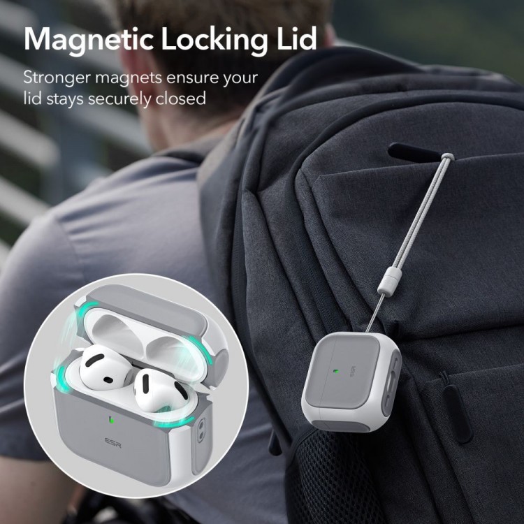 Θήκη ESR ORBIT HALOLOCK MAGSAFE για Apple AirPods 4 2024 - ΛΕΥΚΟ