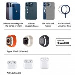 ESR Premium 3σε1 MAGSAFE Travel Σετ Ασύρματης Φόρτισης με τσαντάκι αξεσουάρ, για APPLE iPhone, MFi Apple Watch, AirPods, Qi2 15W - ΜΑΥΡΟ - 2C569