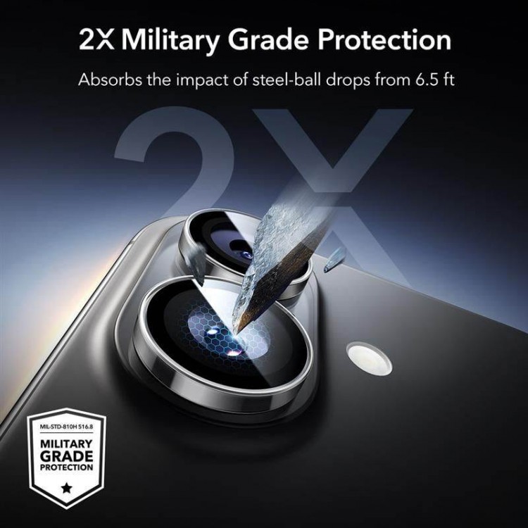 ESR Γυαλί προστασίας ARMORITE για CAMERA LENS for Apple iPhone 16 / 16 PLUS / 17 - ΔΙΑΦΑΝΟ