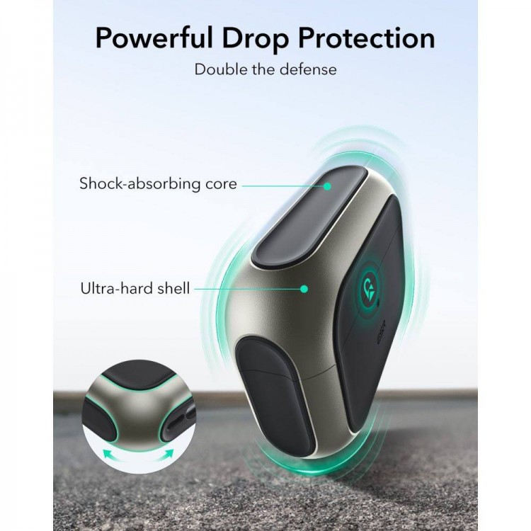 Θήκη ESR ORBIT Hybrid HALOLOCK MAGSAFE για Apple AirPods PRO 3 2025 - ΜΑΥΡΟ TITANIUM