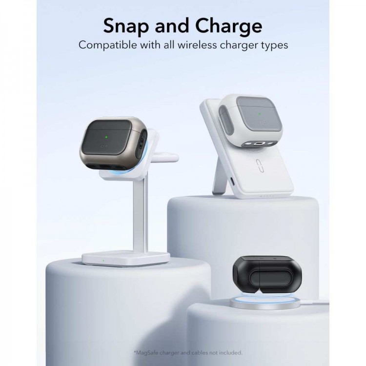 Θήκη ESR ORBIT Hybrid HALOLOCK MAGSAFE για Apple AirPods PRO 3 2025 - ΜΑΥΡΟ TITANIUM