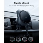 ESR Premium MagSafe ΣΕΤ Ασύρματης βάσης φόρτισης αυτοκινήτου HaloLock CryoBoost για Air Vent, 36W QC 3.0 - FROSTED ONYX ΜΑΥΡΟ - BK918