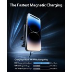 ESR Premium MagSafe ΣΕΤ Ασύρματης βάσης φόρτισης αυτοκινήτου HaloLock CryoBoost για Air Vent, 36W QC 3.0 - FROSTED ONYX ΜΑΥΡΟ - BK918