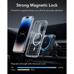 ESR Premium MagSafe ΣΕΤ Ασύρματης βάσης φόρτισης αυτοκινήτου HaloLock CryoBoost για Air Vent, 36W QC 3.0 - FROSTED ONYX ΜΑΥΡΟ - BK918