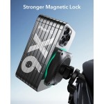 ESR HALOLOCK CRYOBOOST MAGSAFE MAGNETIC DASHBOARD & VENT CAR MOUNT QI2 15W - FROSTED ONYX BLACK