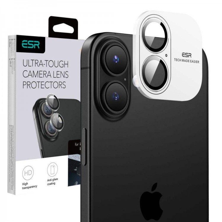 ESR Γυαλί προστασίας ARMORITE για CAMERA LENS for Apple IPHONE 16 6.1 / 16 PLUS 6.7 2024 - ΔΙΑΦΑΝΟ